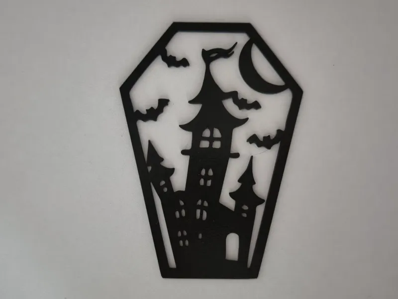Halloween Decoratie Spookhuis Doodskist Muurkunst