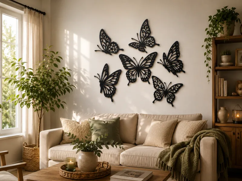 Elegant Butterfly Collection 2D Wall Art