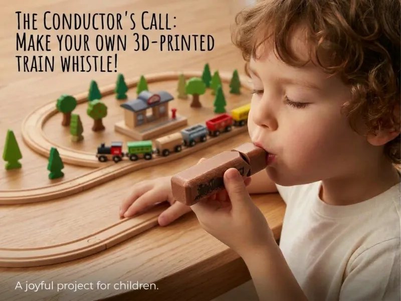 4-Tone Train Whistle: Easy-Blow Children's Whistle