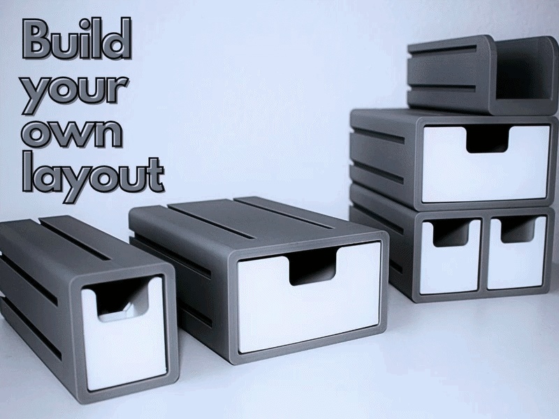Modular Storage System / Desk organizer-0
