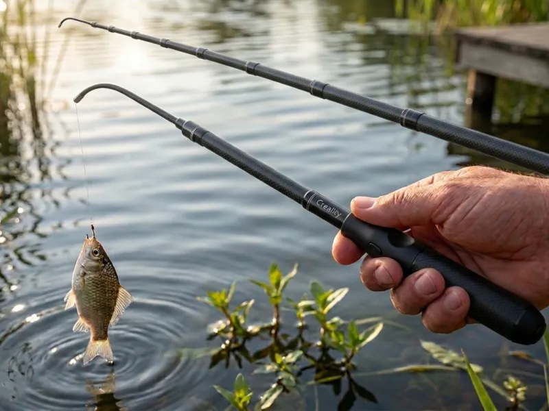 Compact Telescopic Fishing Rod Model (Herabuna Style)