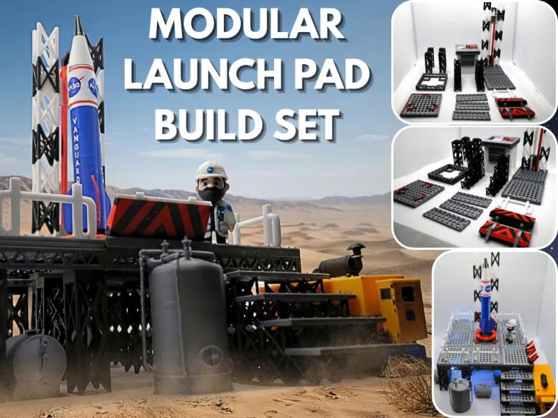 Conjunto de construcción de plataforma de lanzamiento modular para el cohete Vanguard