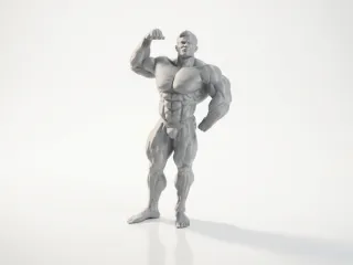 Buff Man Bodybuilder Figurine 3D Printable