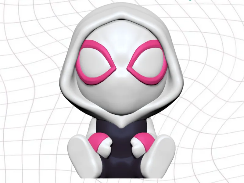 Spider Gwen - Toy - Keyring - Charm - Support Free