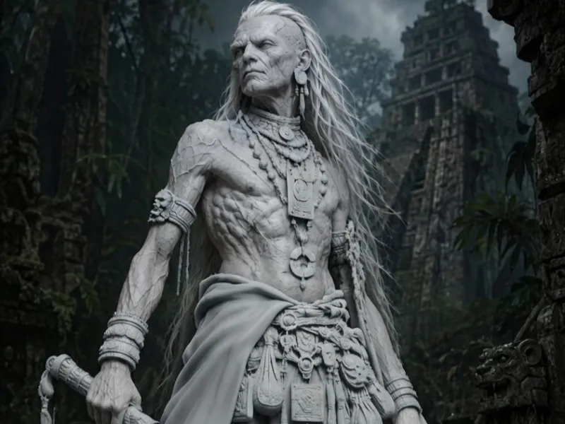 Guerrero maya fantástico