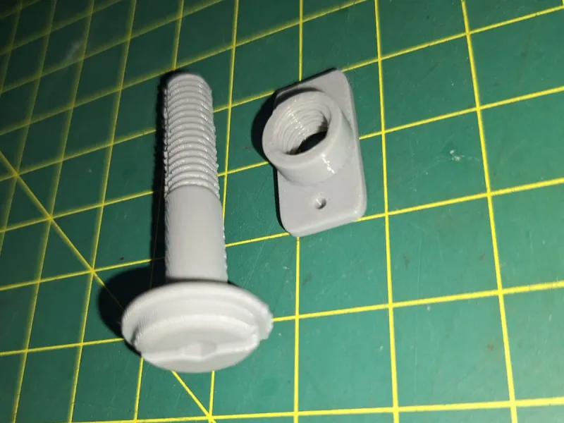 Screws for securing RC airplane wings