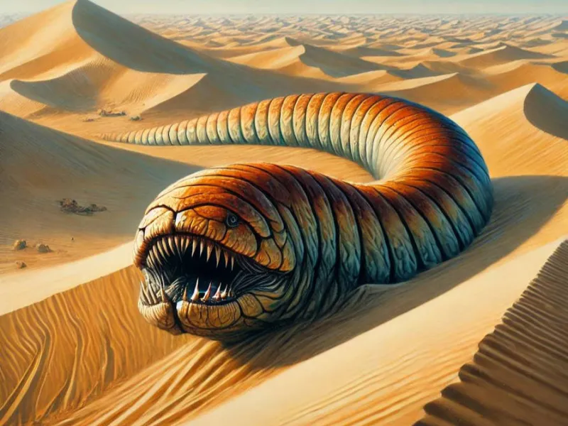 maneating earth worm (assemble ) flexi