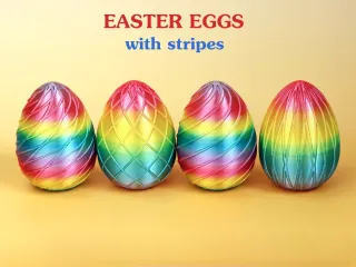 Easter Eggs with stripes