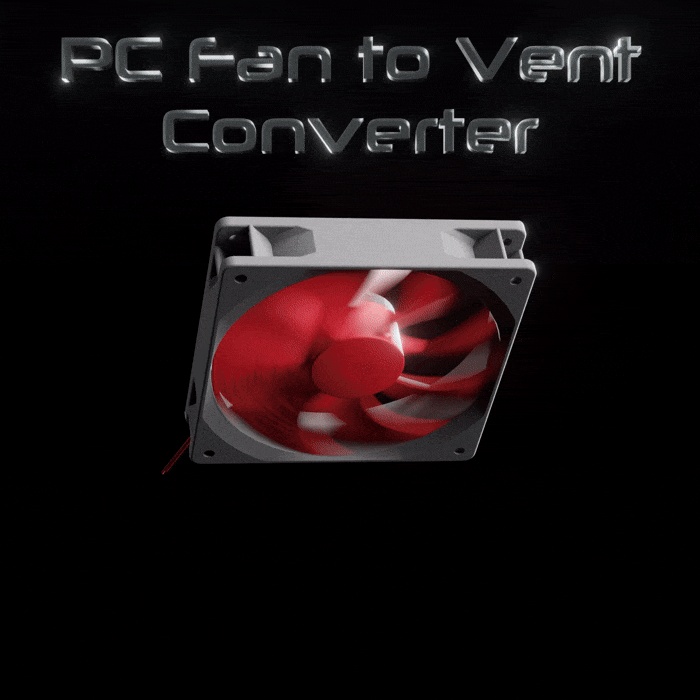 PC Fan to Vent Converter by Polymeria
