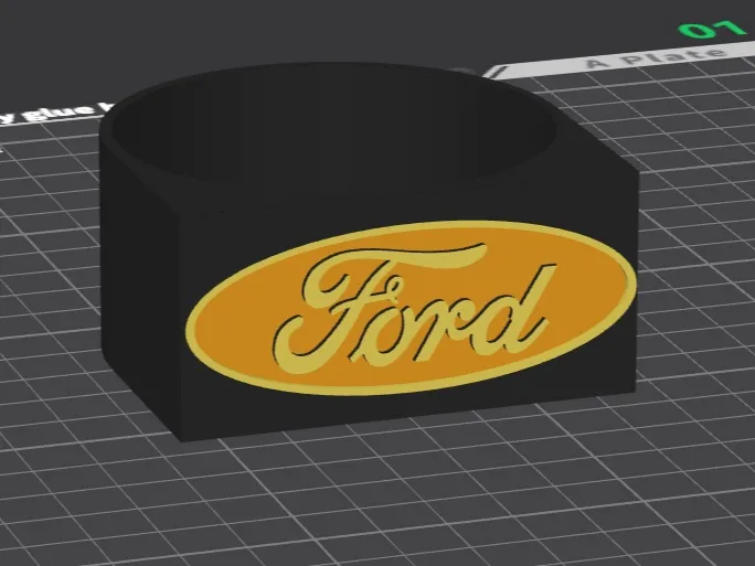 Mrs Myers Soap holder with Ford logo