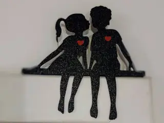 Lovers Door or Shelf Decoration