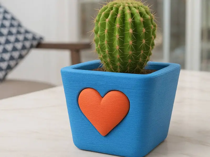 Maceta en forma de corazón, maceta de flores minimalista y adorable