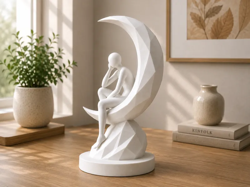Dreamer on the Moon – Modern Art Sculpture