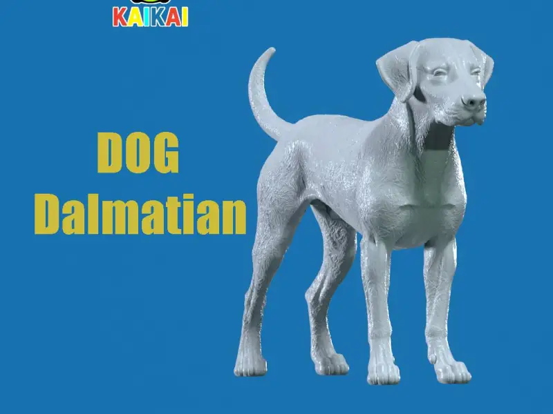 Dalmatian Dog bust model - 3D print