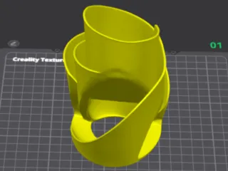 twisted metal sculpture model