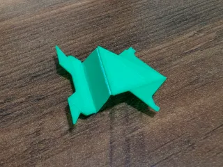 Sapo Origami Pulante