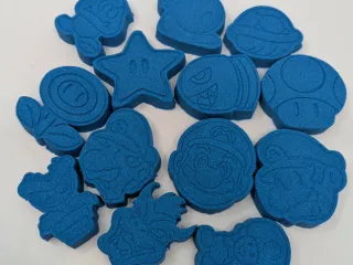 Mario-Inspired Character Bath Bomb Molds, 12 molds