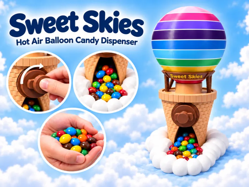 Sweet Skies - Balão de Ar Quente - Dispensador de Doces