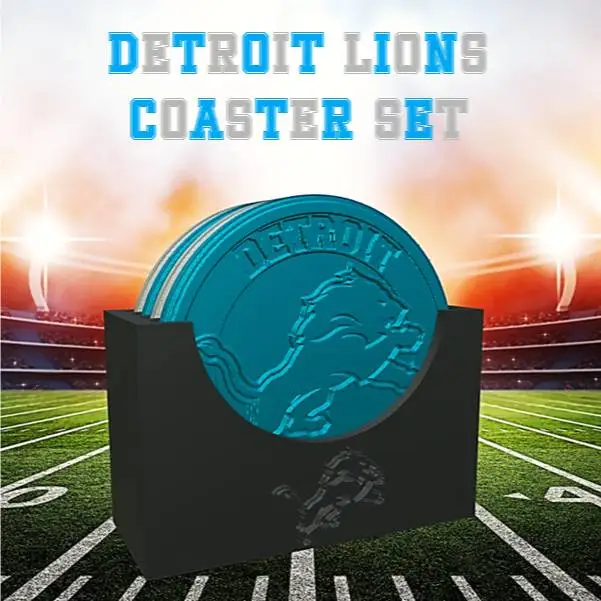 Detroit Lions Coaster Set (NFL)