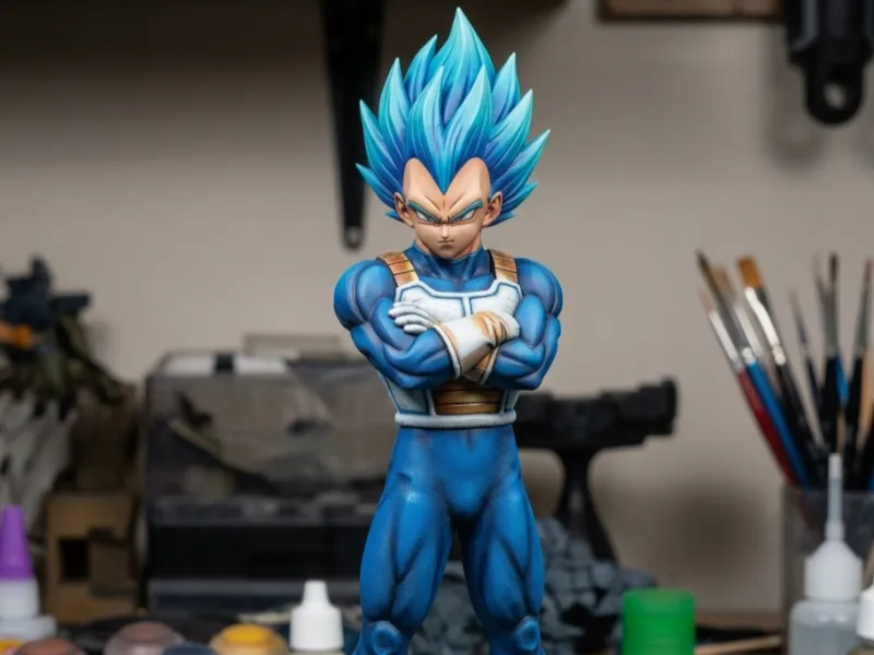 Figura de anime de Vegeta Super Saiyan Blue