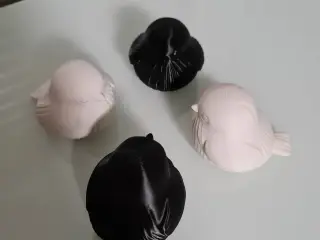4 x Minimalist Ceramic Bird