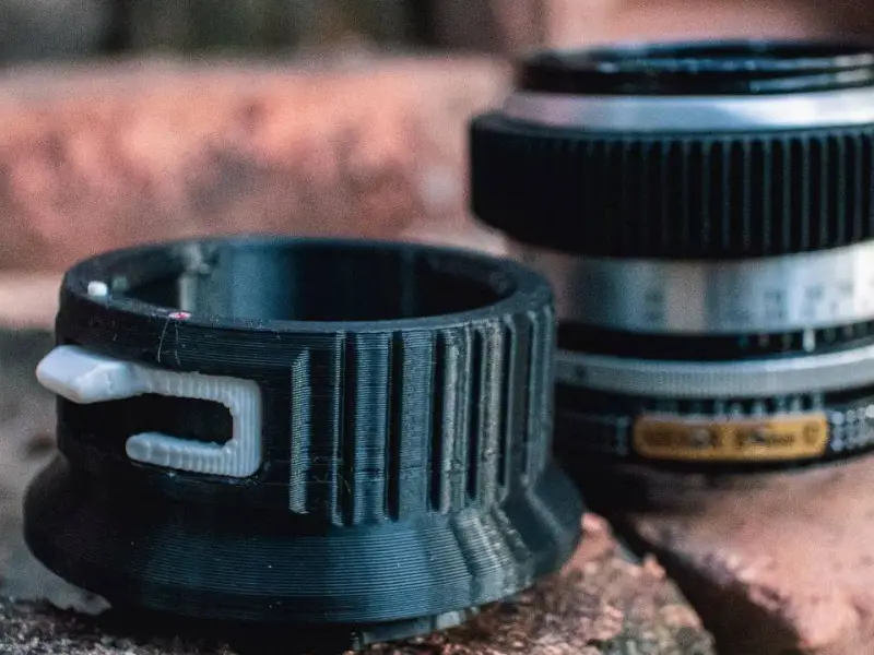 Nikon F to Leica L with loking pin