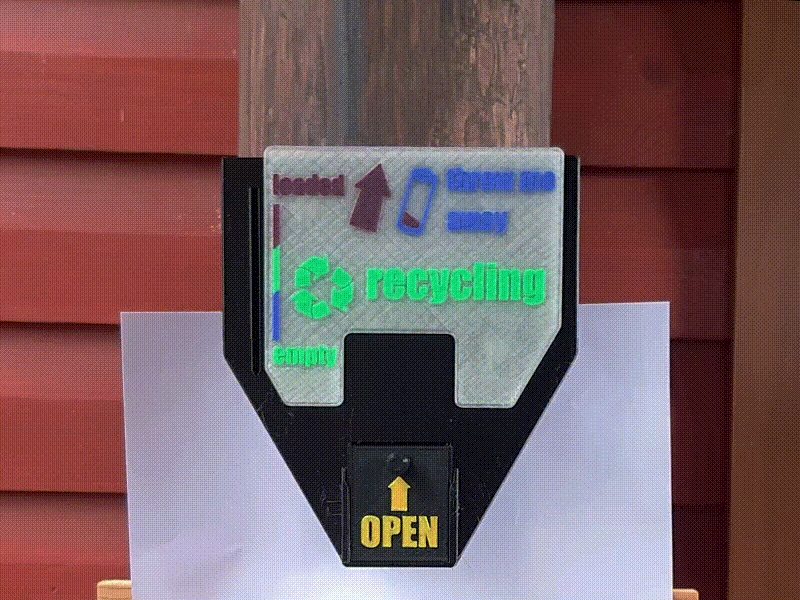 Container for used batteries