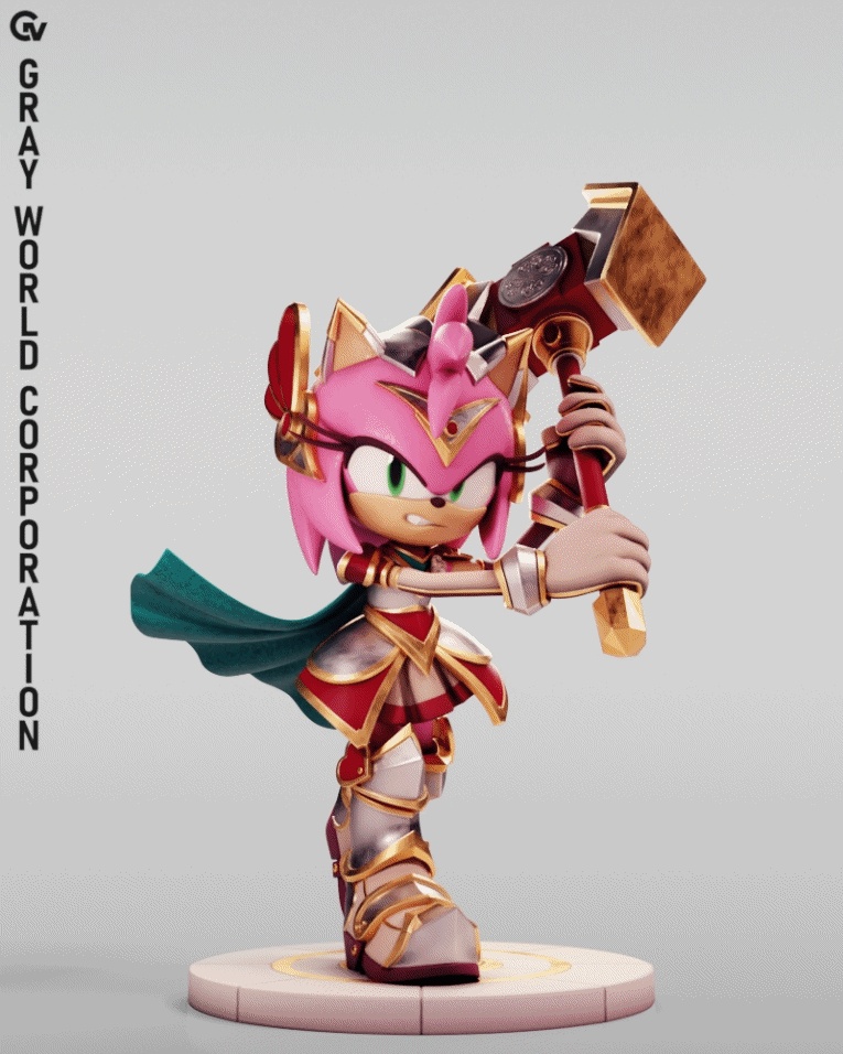 Paladin Amy | Sonic The Hedgehog-0