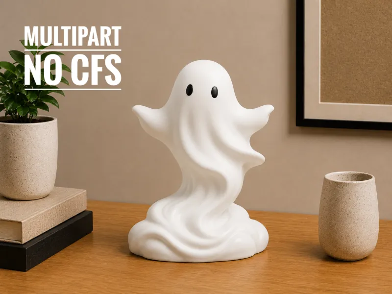 Escultura de Mesa de Fantasma Fofo