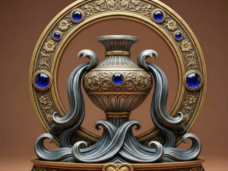 Zodiac Aquarius ornament.