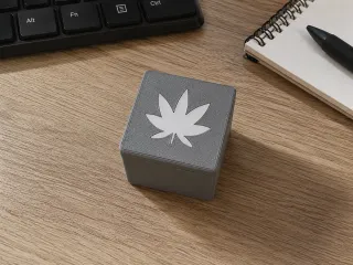 Cannabis Stash Box - Multi Part Square Container with Lid