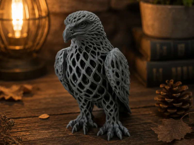 Majestic Eagle-3D Print Detailed eagle design