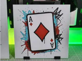 Graffiti Ace of Diamonds – Hueforge – 4 Colors