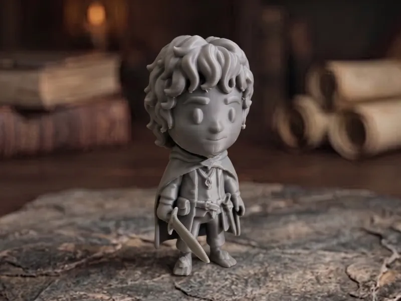 Chibi Frodo - Impressão Fácil