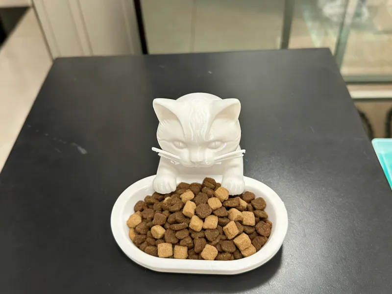 小猫造型猫粮碗
