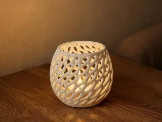Teelichthalter Netzoptik