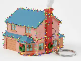llaverito casa de los simpson navideña