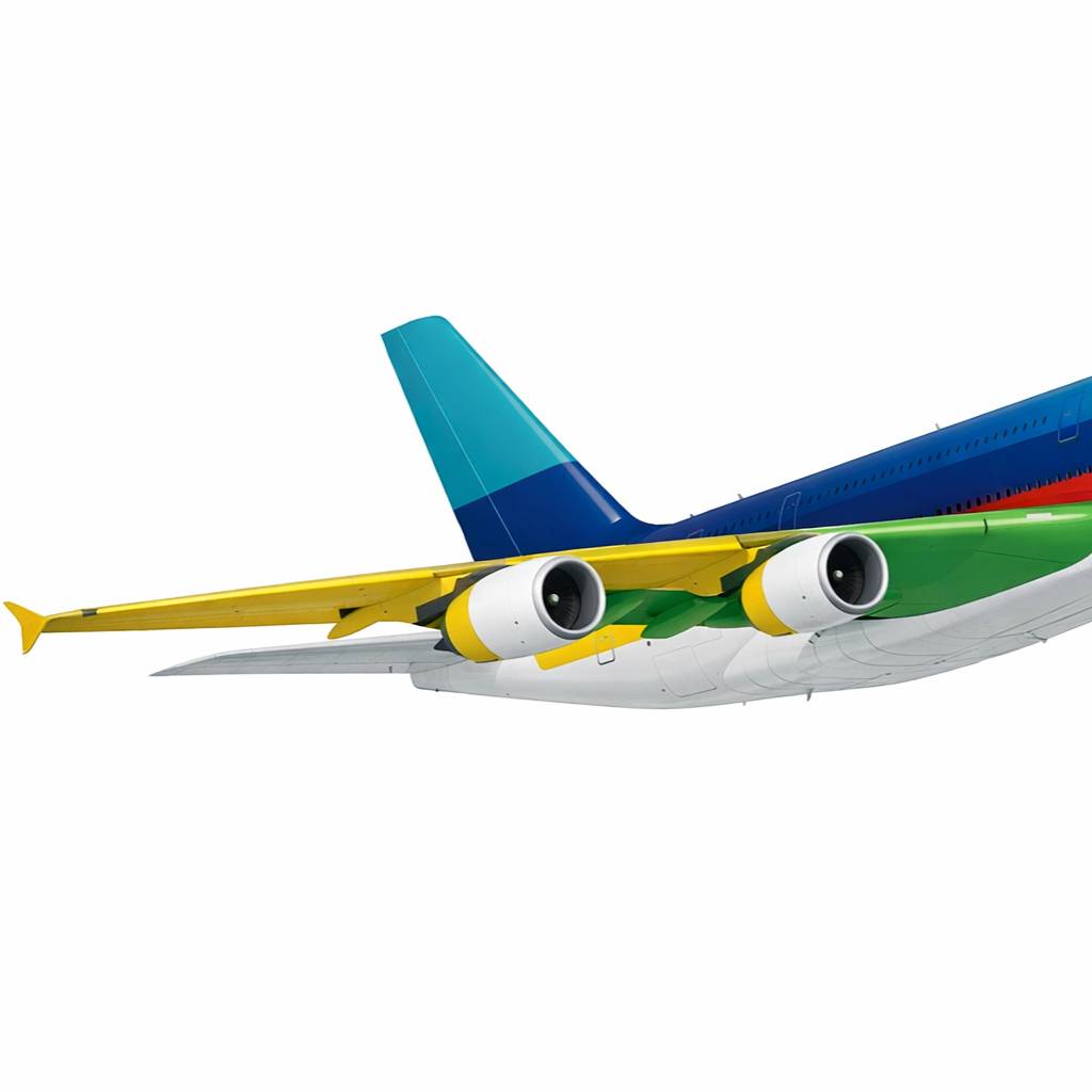 Модель самолета Airbus A380-800 - Миниатюры - PLA - изделие 3D-печати - фото 2