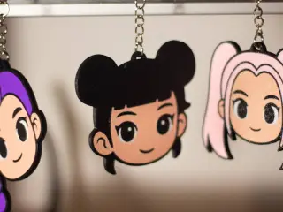Huntrix KPop Demon Hunters Keychains