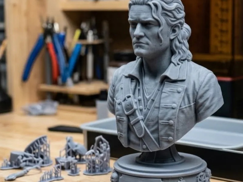 Busto de Will Turner STL Escultura 3D de Piratas del Caribe