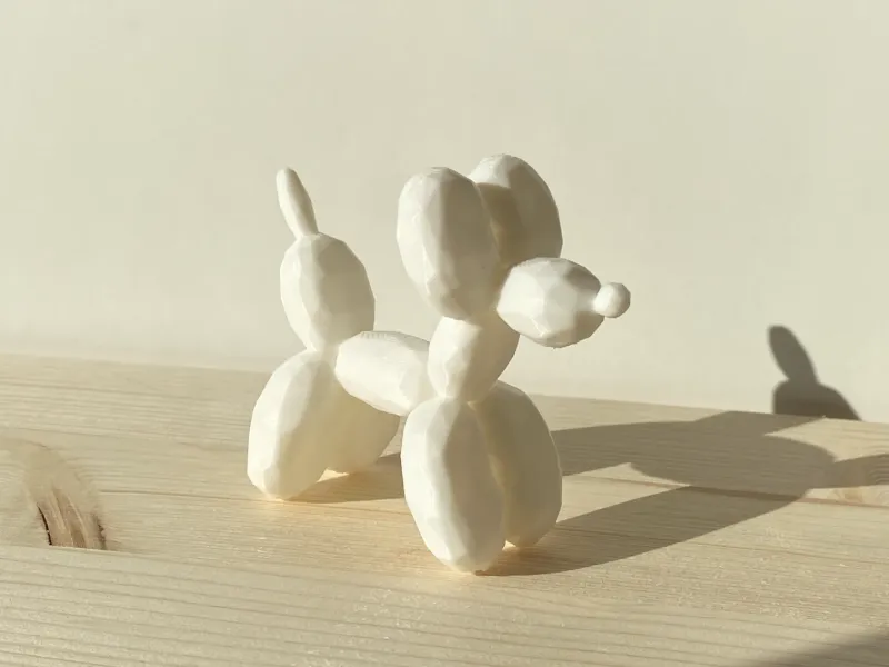 Cane Palloncino Low Poly