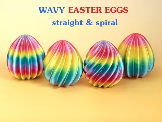 Wavy Easter Eggs