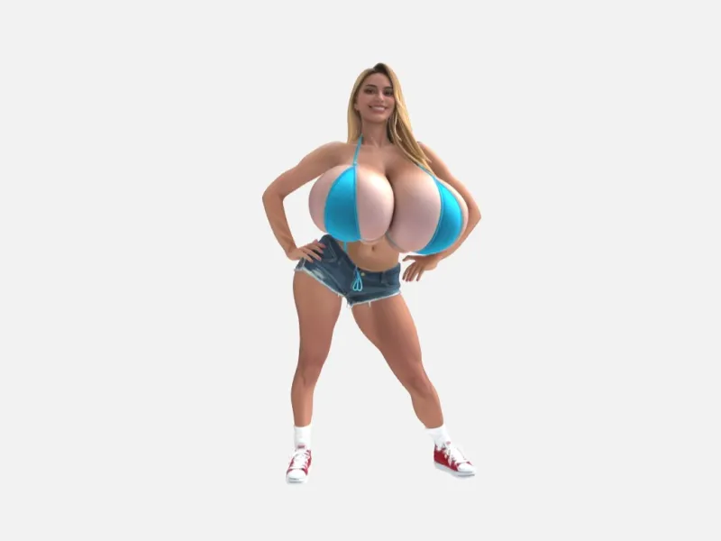 Woman with Big Boobs 