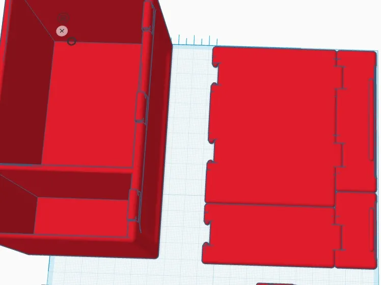 Trading+Card+Box+with+Dice+Space+(140mm+AMS) Red