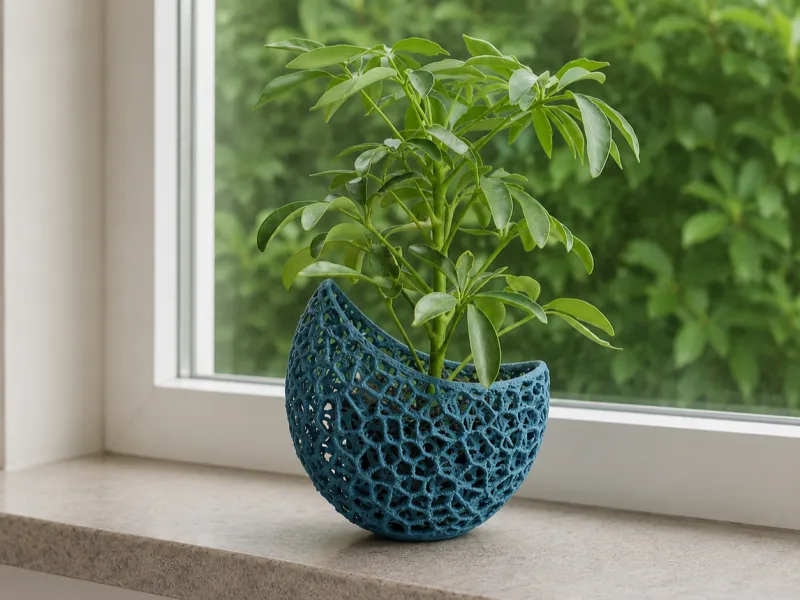 Home burgeoning flower pot