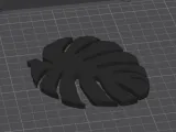 Monstera Leaf Coaster-0