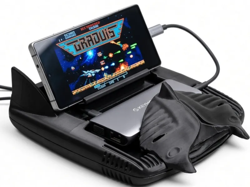 Soporte de Consola para Teléfono Tiburón Alienígena Retro / Organizador de Hub