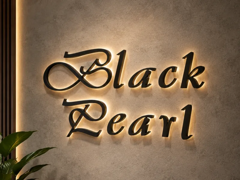 Letreiro Black Pearl