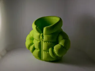 Puffer Jacket Pencil Holder