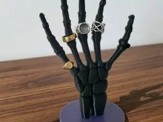 Skull Skeleton Hand Jewelry Ring Holder